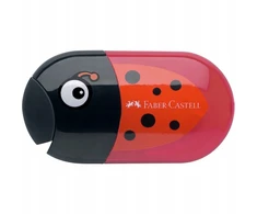 Dvigubas galąstuvas su trintuku Ladybird Faber Castel - Faber Castell