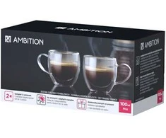 Dvigubo stiklo stiklinė Mia Ambition 100ml/2vnt.