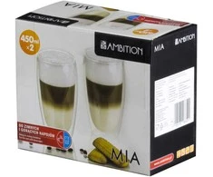 Dvigubo stiklo stiklinė Mia Ambition 450ml/2vnt.
