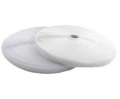 Dvipusė kibi juosta VELCRO, baltos sp., 25 m