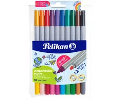 Dvipusiai flomasteriai Pelikan, 20 spalvų