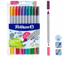 Dvipusiai flomasteriai Pelikan, 20 spalvų