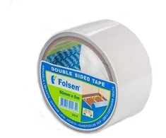 Dvipusio lipnumo juosta FOLSEN, 0,05 x 5 m, PP
