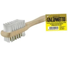 Dvipusis batų šepetys Calzanetto 17 cm medinis