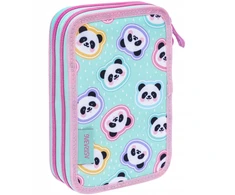 Dvipusis pieštukų dėklas "minty Pandas" Astrabag