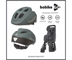 Dviračio kėdutė Bobike Go 1P, pilka