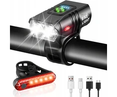 DVIRAČIO LEMPAS PRIEKINIS USB 1000 LM POWERBANK 1200 mAH + GALINIS RINKINYS