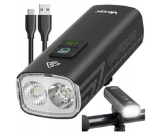 DVIRAČIO PRIEKINIS LEMPAS USB 1200LM LED PRIEKIS PAKRAUJAMAS IPX6 PRO VAYOX
