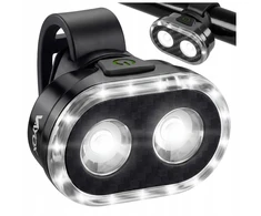 DVIRAČIO PRIEKINIS ŠVIESTAS LED PRIEKINIS ŠVIETIMAS USB ĮKRAUJAMAS IPX6 VAYOX