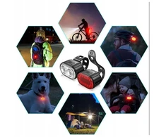 DVIRAČIO ŠVIESŲ RINKINYS PRIEKINIS GALINĖS LED DVIRAČIO ŠVIESOS VARANKA USB