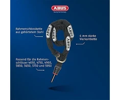 Dviračio užraktas Abus, 6mm, juodas