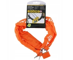 Dviračių spyna Dunlop, 90 cm, oranžinė