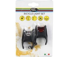 Dvirač.žibintų komplektas Good Bike 2Led