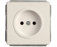 Kištukinis lizdas VILMA STANDARD ST 150, 2 vietų, su įžeminimu, baltas