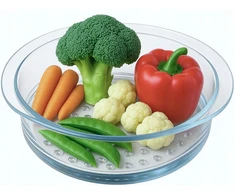 DYDŽIO STIKLINIS Įdėklas, skirtas GARINTI garų garintuvui PYREX OLDMAN 20cm