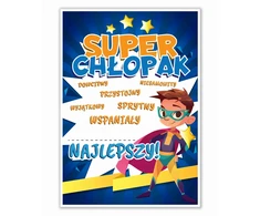 DYPLOM CERTYFIKAT SUPER CHŁOPAKA - NA DZIEŃ CHŁOPAKA (DUŻY A4) - LearnHow