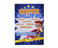DYPLOM CERTYFIKAT SUPER CHŁOPAKA - NA DZIEŃ CHŁOPAKA (DUŻY A4) - LearnHow
