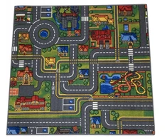 Dywan City Life 95x100 Uliczki Miasto Mata Do Zabawy Antypoślizg Dziecięcy