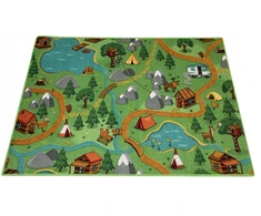 Dywan Wild Life 95x133 Leśna Przygoda Mata Do Zabawy Pokój Dziecięcy