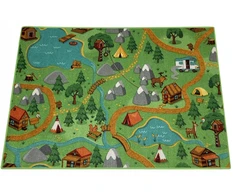 Dywan Wild Life 95x133 Leśna Przygoda Mata Do Zabawy Pokój Dziecięcy