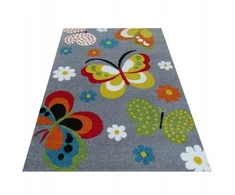 Dywanpol Dywan dla Dzieci MONDO 14 MOTYLE Pilka 160x220