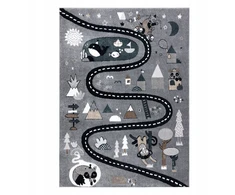 Dywany Uszczow DYWAN DLA DZIECI FUN 180x270 cm ULICA pilka #O223