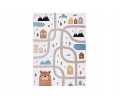 Dywany Uszczow Kilimas FUN 120x170 Fleece vaikams, gatvės, kreminis