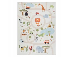 Dywany Uszczow PLAUBAMAS KILIMAS VAIKAMS 80x150 cm ZOO #I033