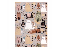 Dywany Uszczow Vaikiškas kilimas Fun Kittens 120x170 cm