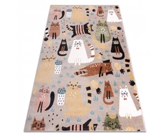 Dywany Uszczow Vaikiškas kilimas Fun Kittens 120x170 cm