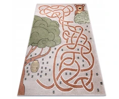 Dywany Uszczow VAIKŲ KILIMAS FUN 160x220 cm HONEY smėlio spalvos #O564