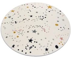 Dywany Uszczow VAIKŲ kilimėlis kremas STARS stars SKY sensorinis ratas 120 cm