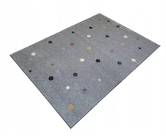 Dywanypers Dywan 80x120 avanti lokar w KROPKI grochy pilka do przedszkola su atestem