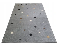 Dywanypers Dywan 80x120 avanti lokar w KROPKI grochy pilka do przedszkola su atestem