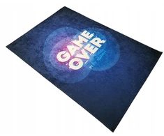 Dywanypers Dywan DIGITAL GAMINGOWY GAME OVER GAMING 80x200 dla nastolatka tamsiai mėlyna