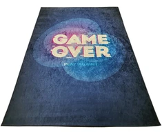 Dywanypers Dywan DIGITAL GAMINGOWY GAME OVER GAMING 80x200 dla nastolatka tamsiai mėlyna