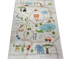 Dywanypers Dywan DIGITAL ULICA miasto 80x150 w ulice drogi auto w stylu boho safari