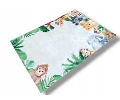 Dywanypers Dywan DIGITAL ZOO 160x230 motyw JUNGLE w zwierzątka żyrafa dżungla las