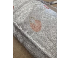 Dywanypers SKAITMENINIS BOHO stiliaus kilimas su smėlio spalvos taškais 140x200 II KOKYBĖS taškeliai smėlio spalvos