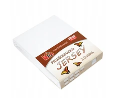 Džersio lakštas su elastine juostele 80x160 balta 001 storis 150g/m2 KARO