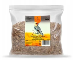 Džiovintas miltinių sliekų lesalas paukščiams, graužikams, ropliams TURDUS 125g PL916