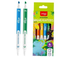 Easy Stationery Nutrinami žymekliai 6 spalvos EASY