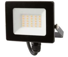 Eco Light LED prožektorius IP65 20W 1800lm 3000K juodas