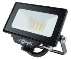 Eco Light LED prožektorius IP65 Ecolight 10W 3000K 900Lm juodas