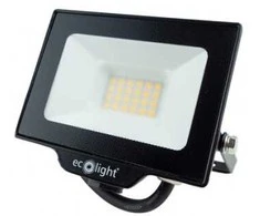 Eco Light LED prožektorius IP65 Ecolight 20W 3000K 1800Lm juodas