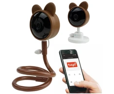 Ecolight Elektroninė auklės kamera Teddy Bear WiFi valdymo TUYA Application 2x laikikliai