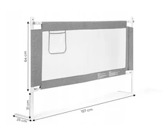 Ecotoys Barierka do łóżka 157 cm vaikams zabezpieczenie przed upadkiem