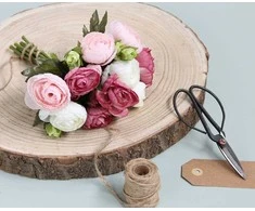Edelman Dirbtinių gėlių puokštė 22cm vėdrynai/rožiniai