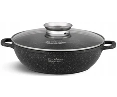 Edenberg Granitinis puodas su dangčiu 2,5 L, 24 cm, indukcijai