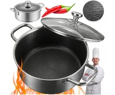 Edenberg KIETUS puodas SU korio dangele 24cm 6,0L SU DANČIU DUJŲ INDUKCIJA